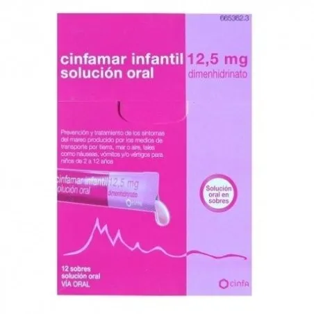 Cinfamar Infantil 12.5 mg Soluci&oacute;n Oral 12 unidosis Cinfamar - 1