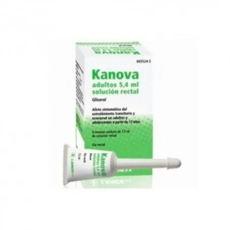 Kanova Adultos 5.4ml Soluci&oacute;n Rectal 6 Enemas 7.5ml Kanova - 1
