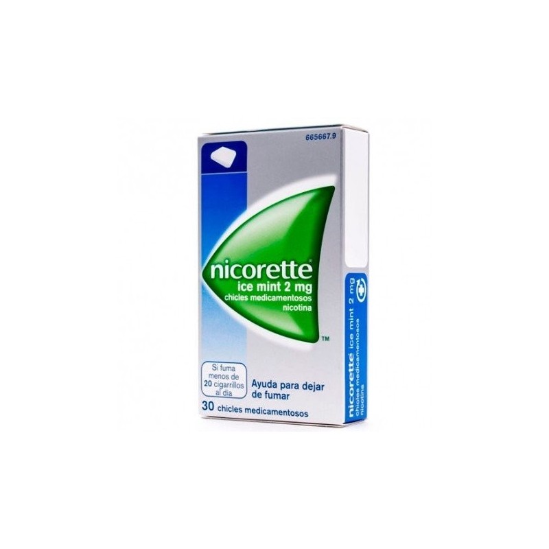 Nicorette Ice Mint 2mg 30 Chicles Nicorette - 1