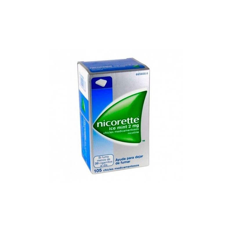 Nicorette Ice Mint 2mg 105 Chicles Nicorette - 1
