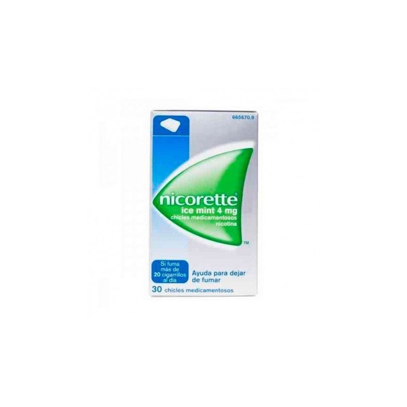 Nicorette Ice Mint 4mg 30 Chicles Nicorette - 1