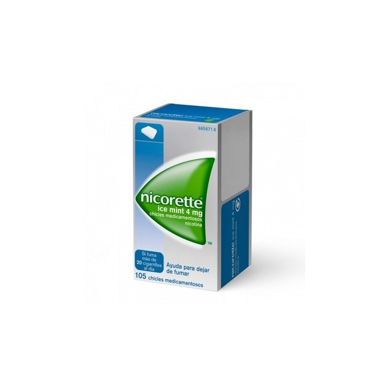 Nicorette Ice Mint 4mg 105 Chicles Nicorette - 1