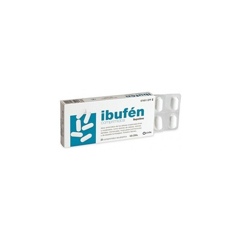 Ibufen 400mg 20 Comprimidos Recubiertos Ibufen - 1
