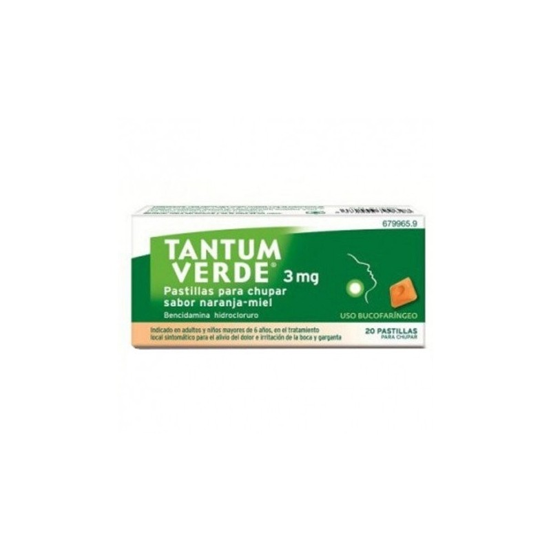 Tantum Verde 3mg 20 Pastillas Para Chupar Naranja-Miel Tantum - 1