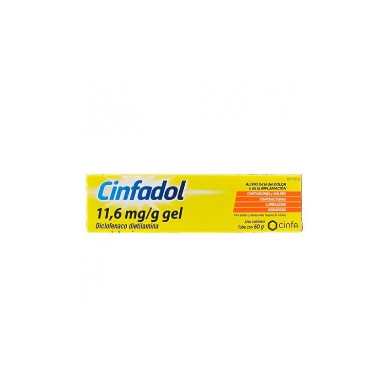 Cinfadol (Diclofenaco) 10 mg/g Gel Tópico 60g Cinfadol - 1