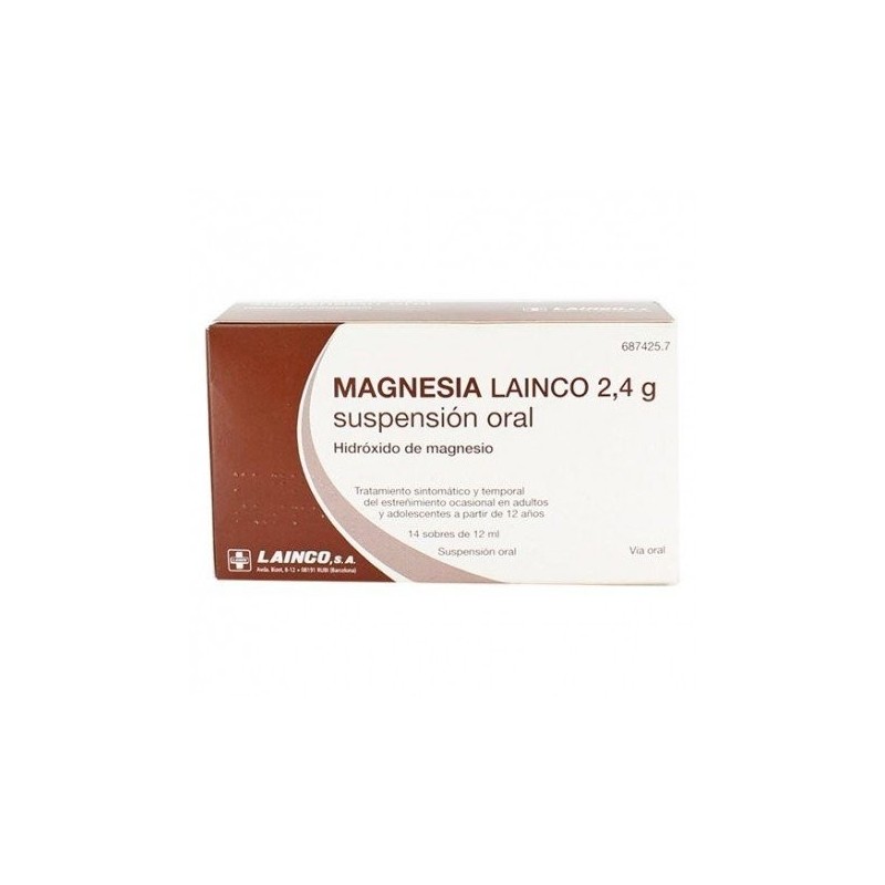 Magnesia Lainco 2.4g 14 Sobres Suspensión Oral 12ml Lainco - 1