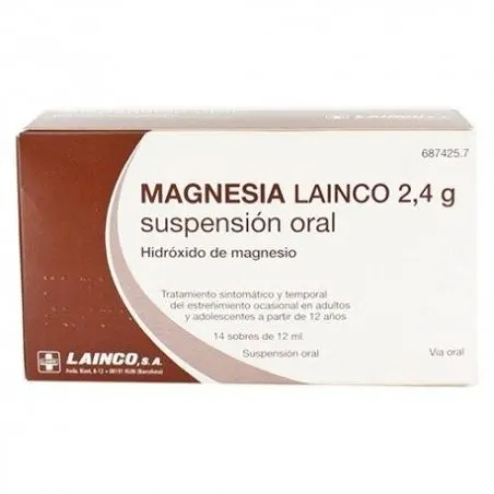Magnesia Lainco 2.4g 14 Sobres Suspensi&oacute;n Oral 12ml Lainco - 1