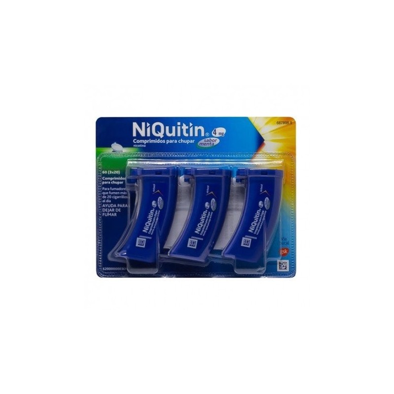 Niquitin 4mg 60 Comprimidos para Chupar Sabor Menta Niquitin - 1