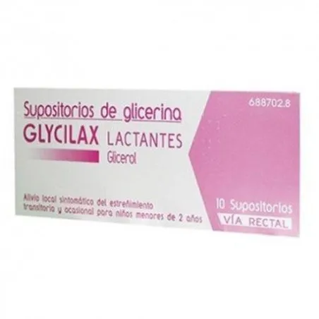 Supositorios Glicerina Glycilax Lactantes 0.672g 10 Supositorios Glycilax - 1