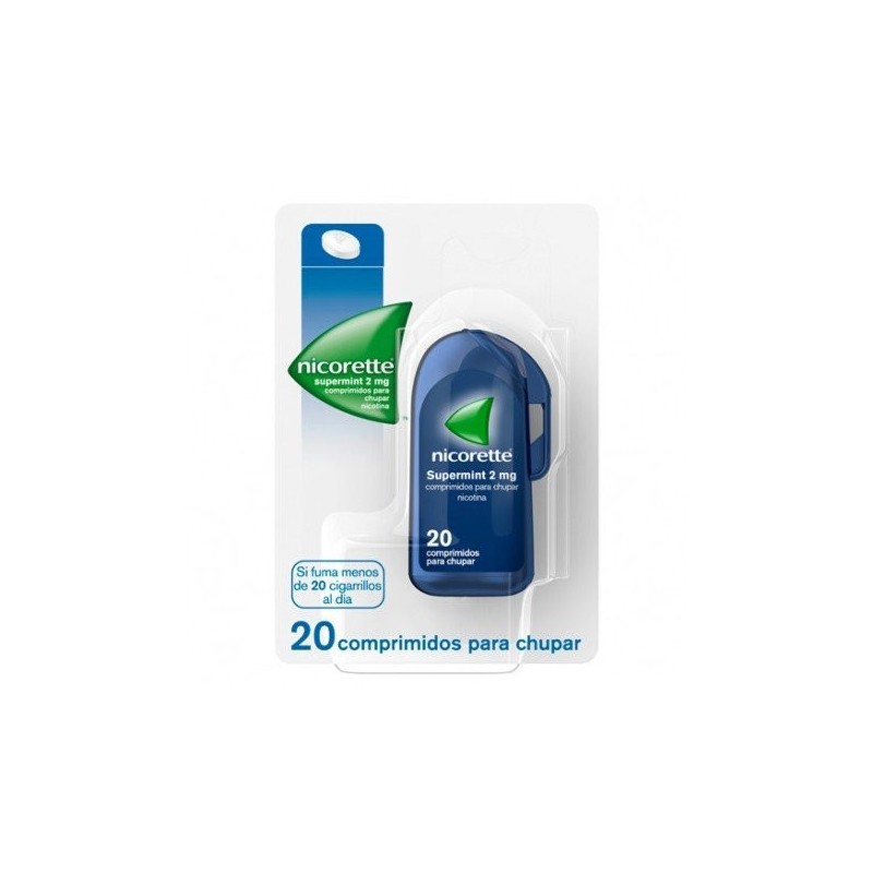Nicorette Supermint EFG 2mg 20 Comprimidos para Chupar Nicorette - 1