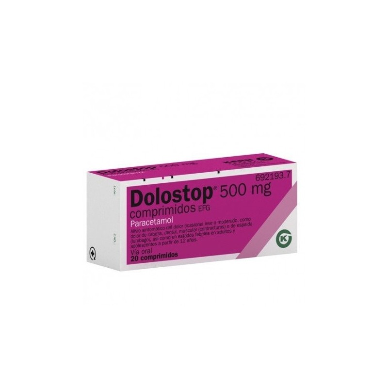 Dolostop 500mg 20 comprimidos Dolostop - 1