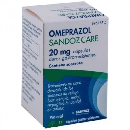 Omeprazol Sandoz Care 20 mg, 14 C&aacute;psulas Duras Gastrorresistentes Sandoz - 1
