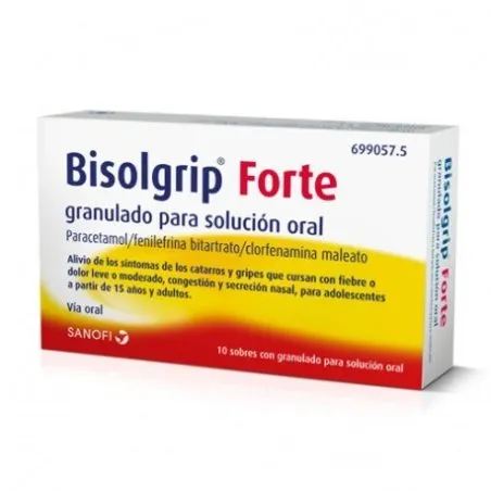 Aurogrip 10 Sobres Granulado Soluci&oacute;n Oral Bisolgrip - 1