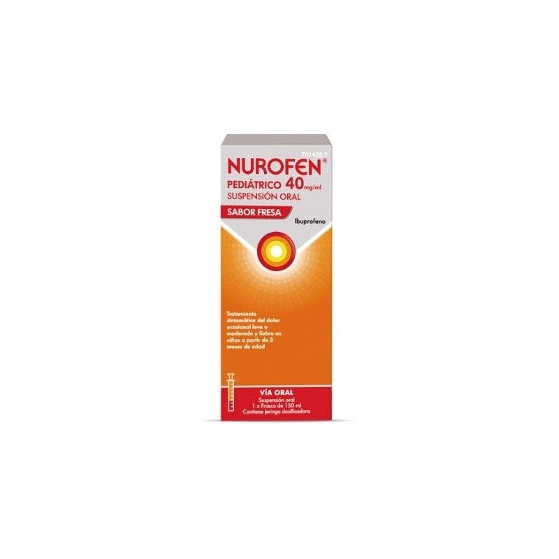 Nurofen pediátrico 40 mg/ml Suspensión Oral Sabor Fresa Nurofen - 1