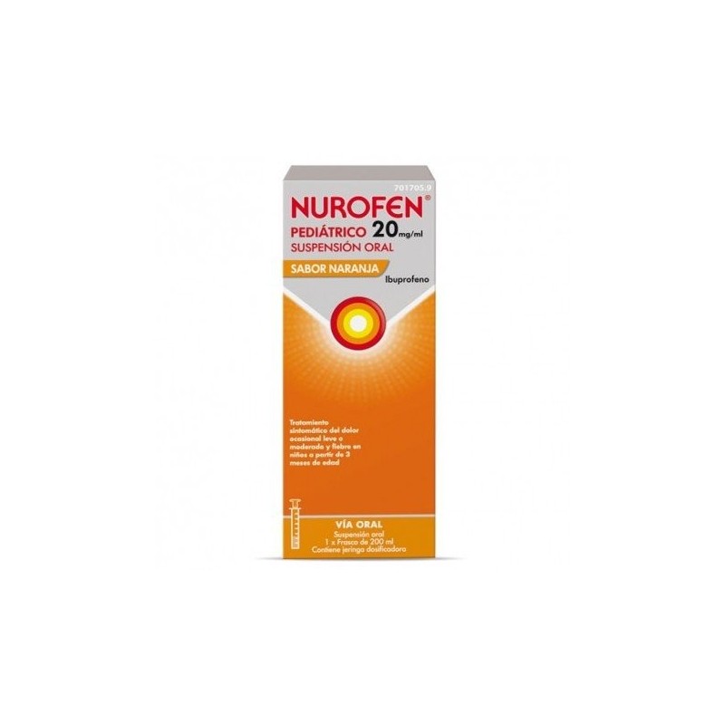 Nurofen pediátrico 20 mg/ml Suspensión Oral Sabor Naranja Nurofen - 1