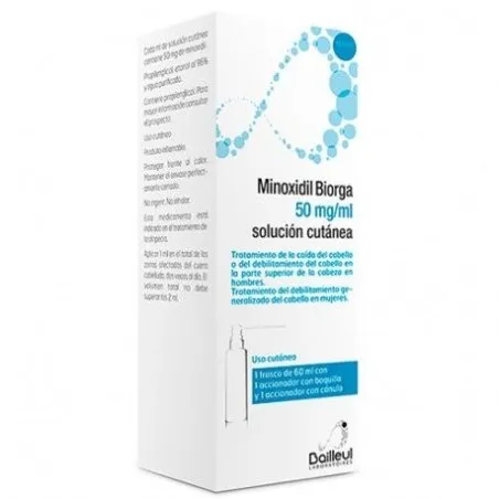 Biorga Minoxidil 50 mg/ml Soluci&oacute;n Cut&aacute;nea 1 Frasco 60 ml Biorga - 1