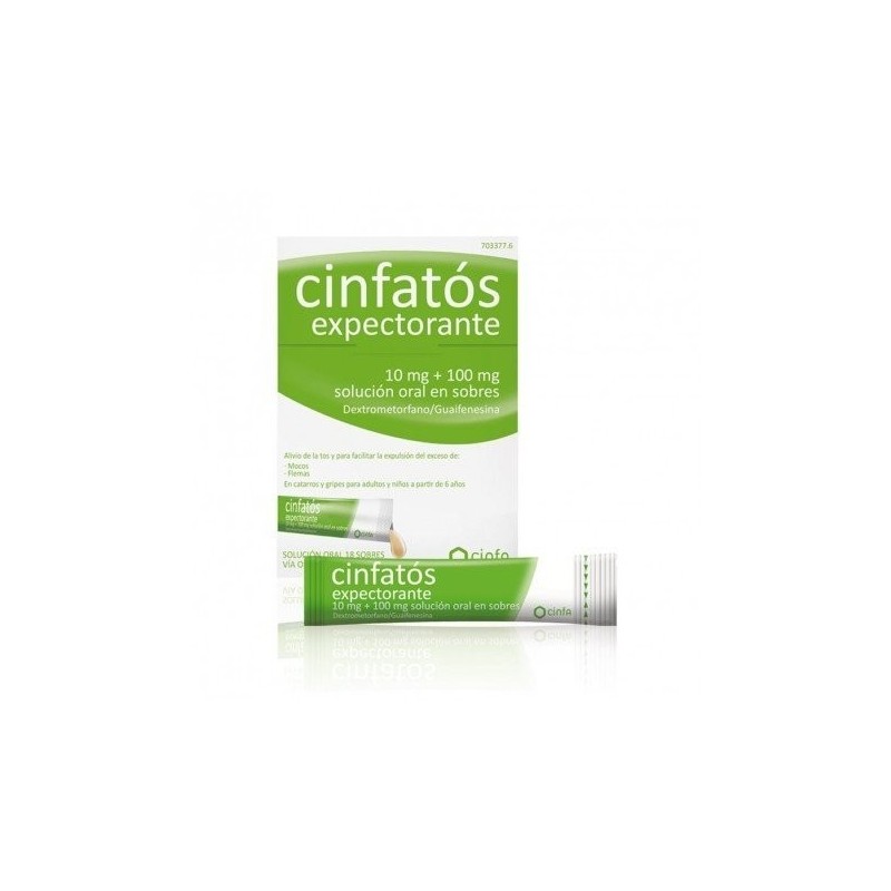 Cinfatós expectorante 10/100mg Solución Oral 18 Sobres Cinfatós - 1