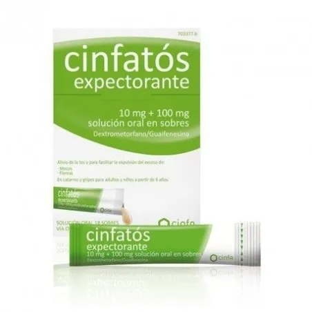 Cinfat&oacute;s expectorante 10/100mg Soluci&oacute;n Oral 18 Sobres Cinfat&oacute;s - 1