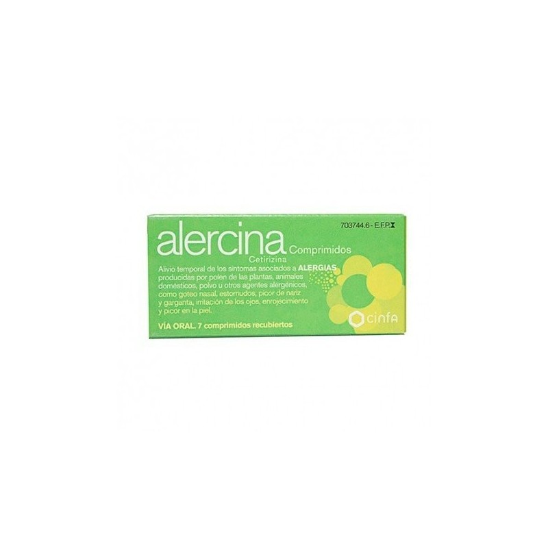 Alercina 10mg 7 Comprimidos Recubiertos Alercina - 1