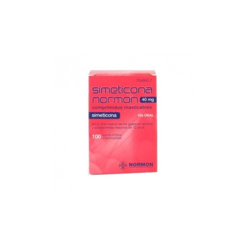 Simeticona Normon 40mg 100 Comprimidos Masticables Simeticona - 1