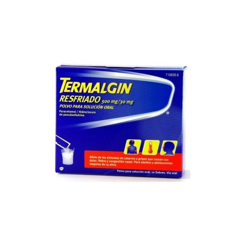 Termalgin Resfriado 500 mg/30 mg polvo para solución oral Termalgin - 1
