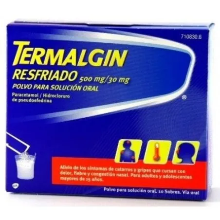 Termalgin Resfriado 500 mg/30 mg polvo para soluci&oacute;n oral Termalgin - 1