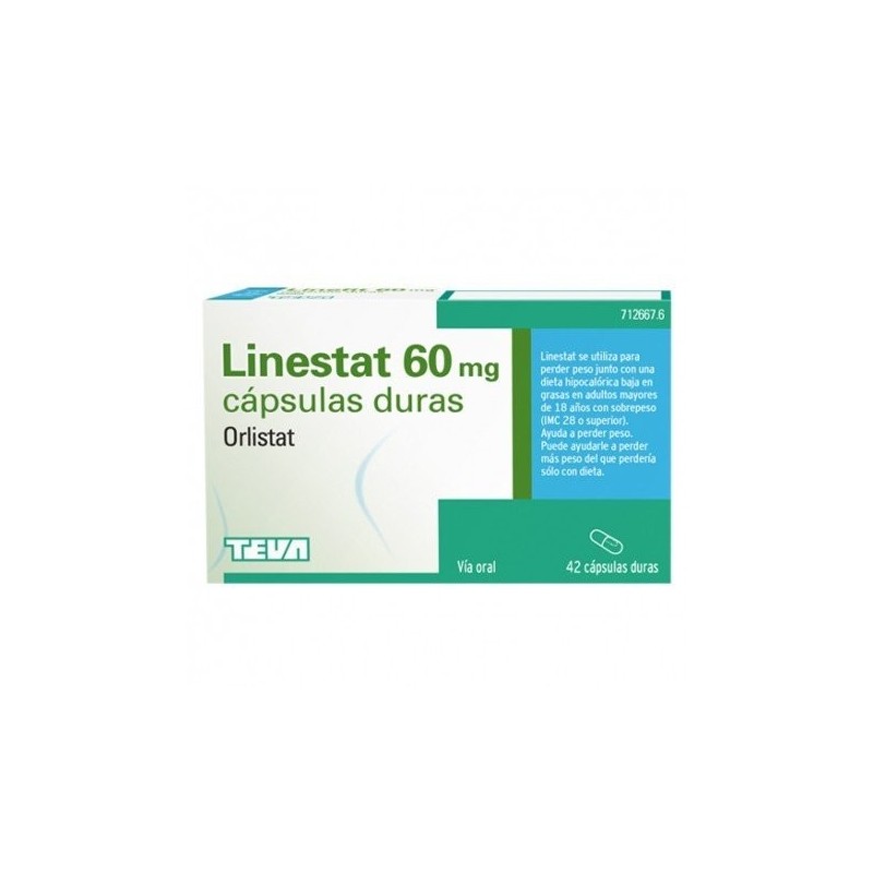 Linestat 60mg 42 cápsulas duras Linestat - 1