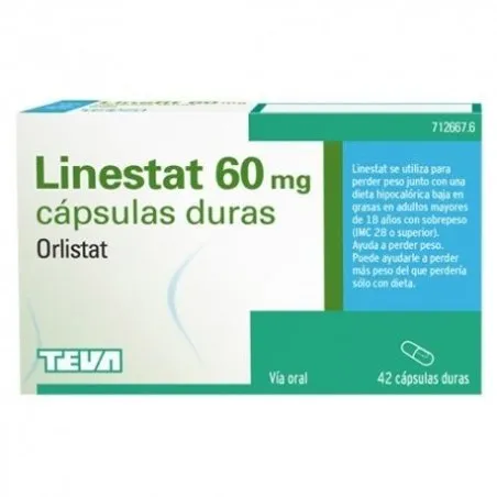 Linestat 60mg 42 c&aacute;psulas duras Linestat - 1