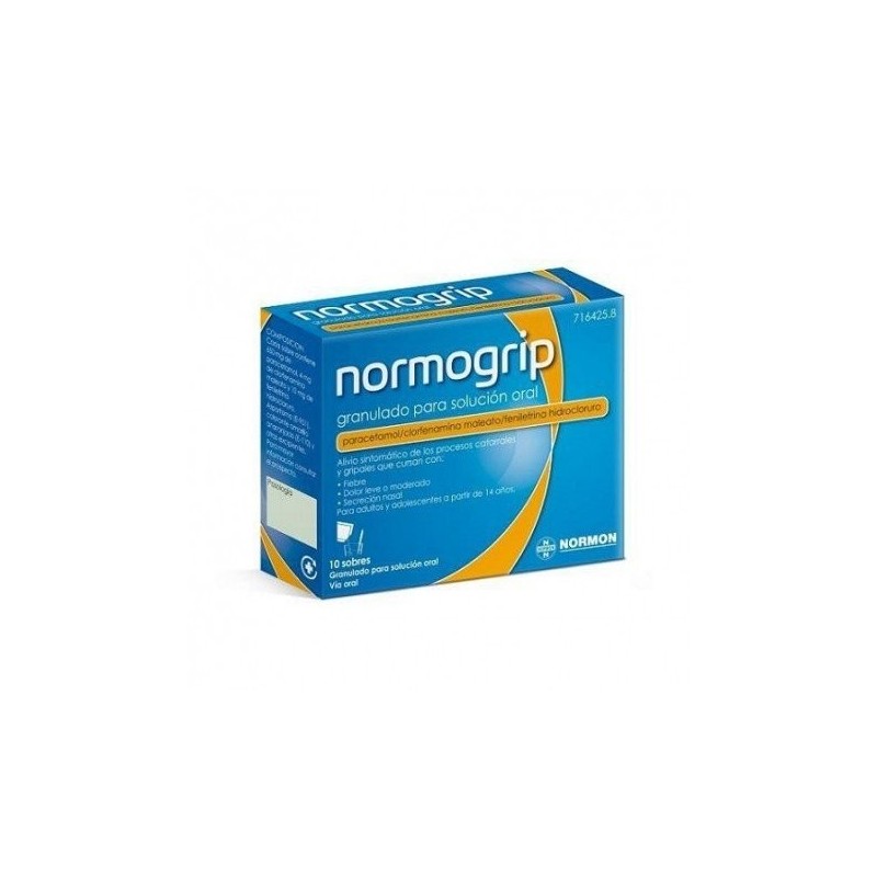 Normogrip 650/4/10 Mg 10 Sobres Granulado Solución Oral Normogrip - 1