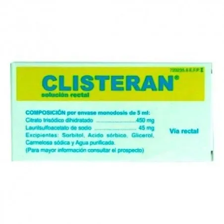Clisteran Soluci&oacute;n Rectal Rectal 4 Enema 5ml Clisteran - 1