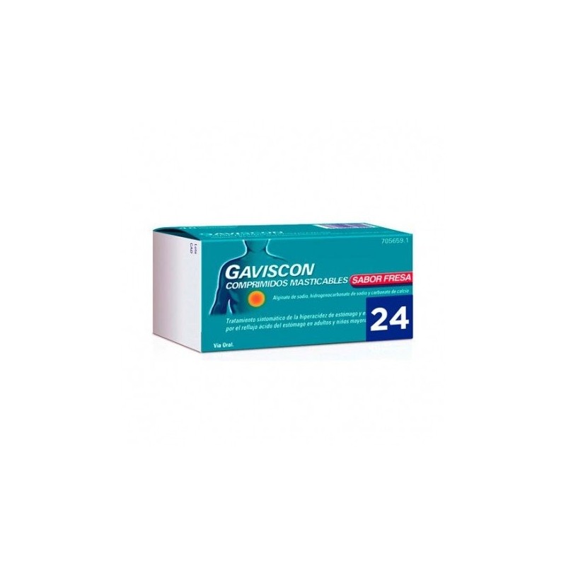 Gaviscon 24 Comprimidos Masticables Fresa (blister) Gaviscon - 1