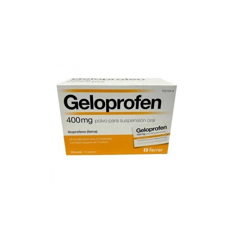 Geloprofen 400 Mg 12 Sobres Suspension Oral Geloprofen - 1