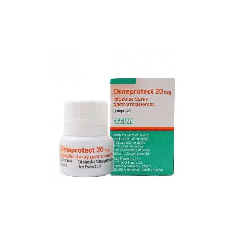 Omeprotect 20 mg 14 Cápsulas Gastrorresistentes (Frasco) Omeprotect - 1