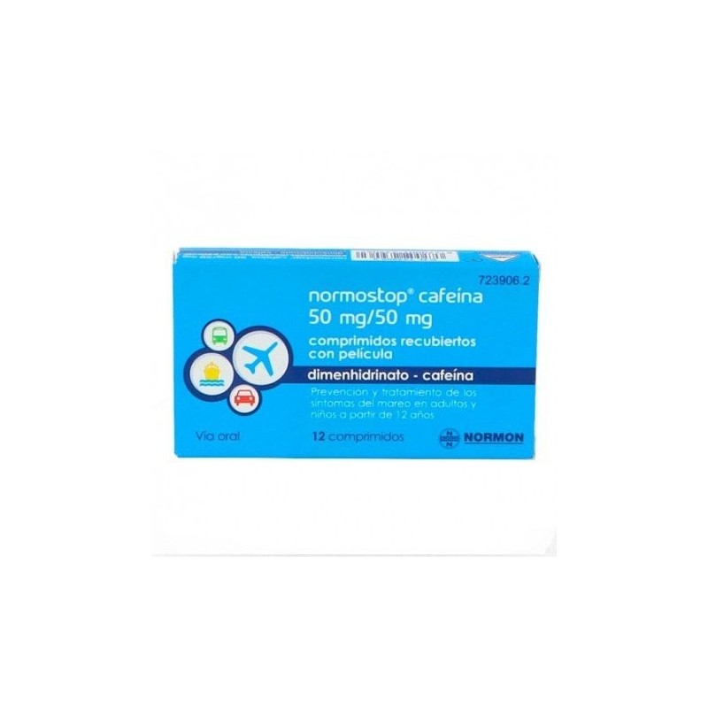 Normostop Cafeína 50/50mg 12 Comprimidos Normostop - 1