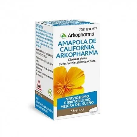 Arkoc&aacute;psulas Amapola de California 45 C&aacute;psulas Arkopharma - 1