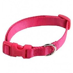 Papillón collar ajustable nylon 15 mm x 33-40 cm rosa Papillón - 1