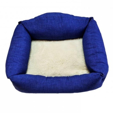 Siesta cama azul cojin borreguito 55 cm Siesta - 1