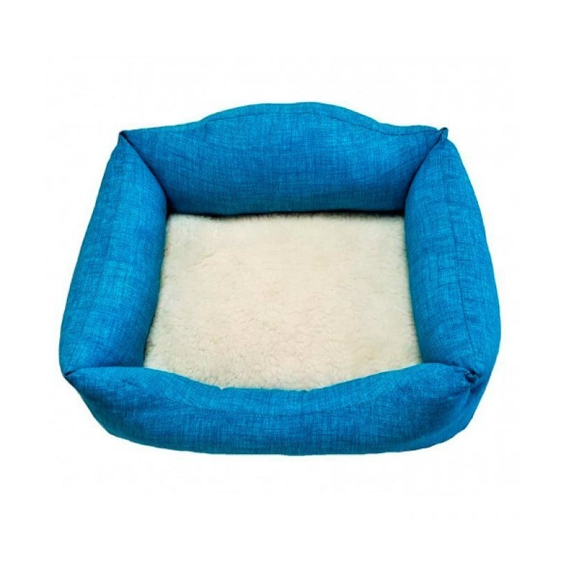 Siesta cama turquesa cojin borreguito 55 cm Siesta - 1