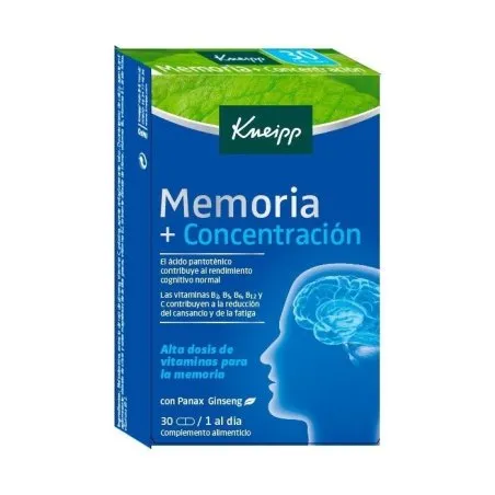 Hartmann memoria y concentraci&oacute;n 30 c&aacute;psulas Kneipp - 1