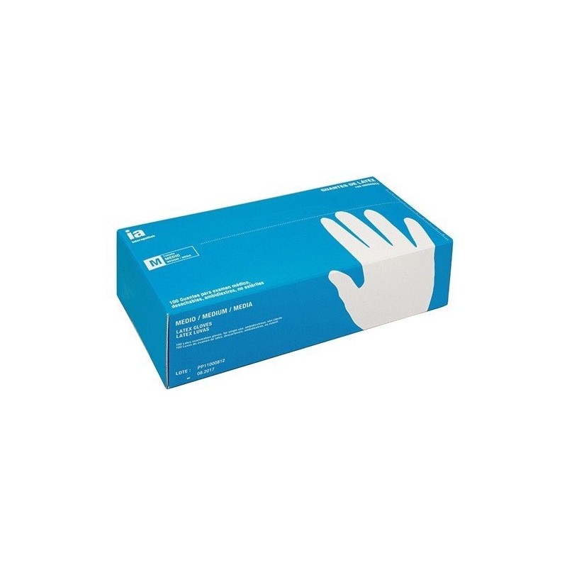 Interapothek guantes de látex empolvados talla m Interapothek - 1