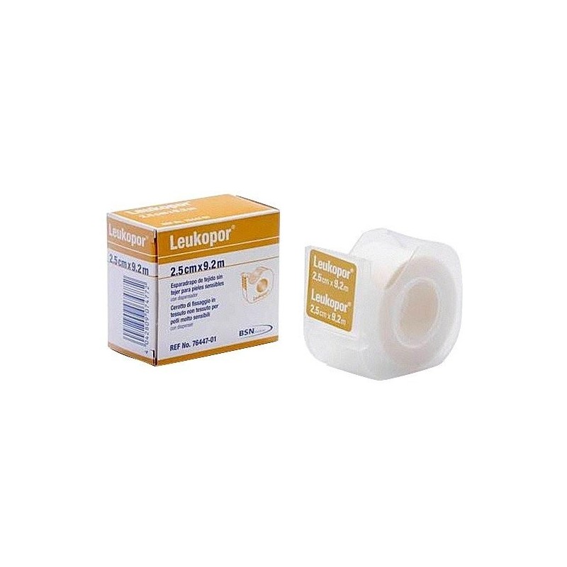 Leukopor papel dispensador 2,5 cm x 9,2 cm Leukopor - 1