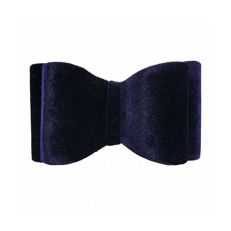 Rosewood pajarita terciopelo azul pequeña 7cm Rosewood - 1