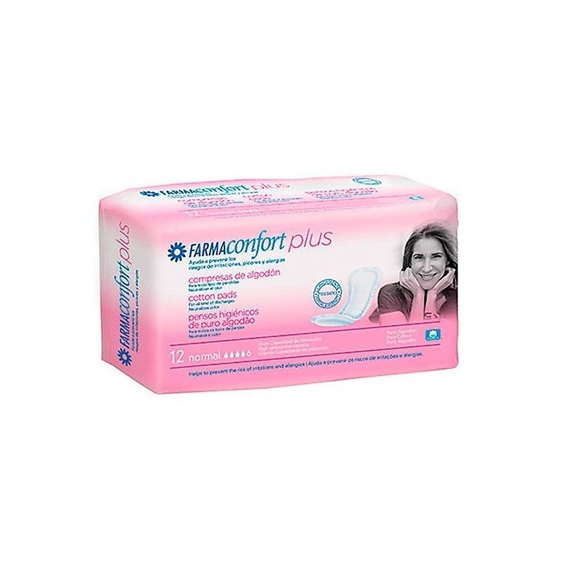 Farmaconfort compresa algodón normal 12uds Farmaconfort - 1
