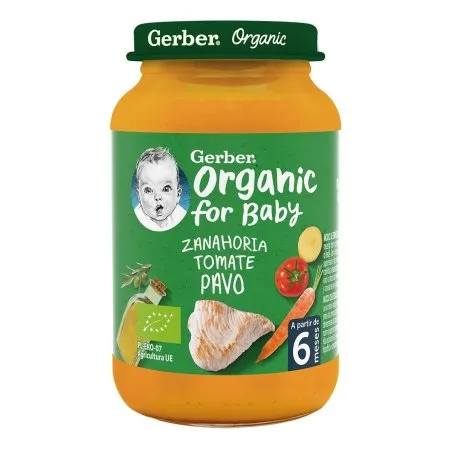 Gerber organic zanahoria, tomate y pavo 190g Nestl&eacute; Gerber - 1