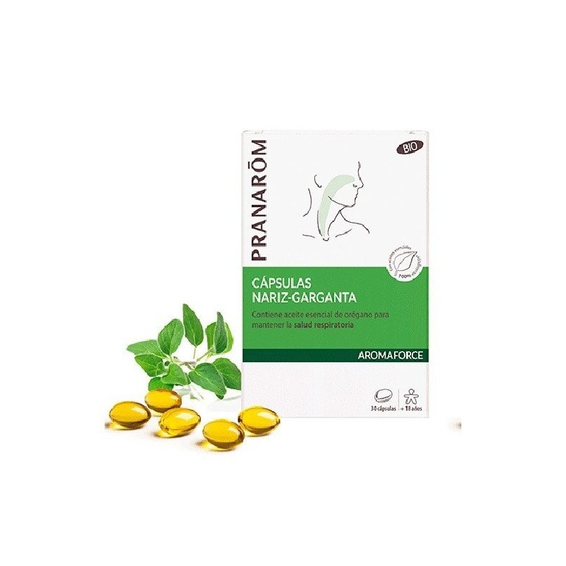 Aromaforce nariz garganta 30 capsulas Pranarom - 1