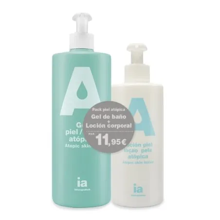 Interapothek pack gel ba&ntilde;o 750ml + loci&oacute;n 400ml para pieles at&oacute;picas Interapothek - 1