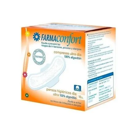 Compresa farmaconfort dia algodon 10und. Farmaconfort - 1