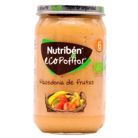 Nutrib&eacute;n ecopotitos macedonia de frutas sin almidones, 235g Nutriben - 1