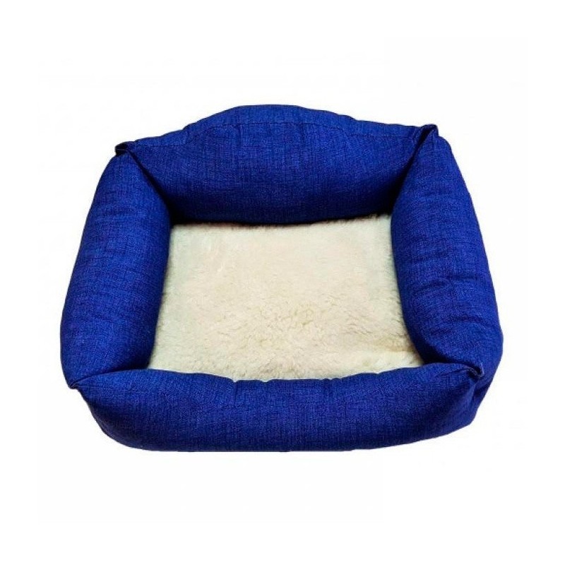 Siesta cama azul cojin borreguito 70 cm Siesta - 1