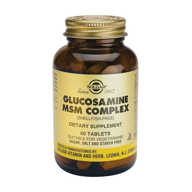 Solgar Glucosamina MSM Complex 60 comprimidos Solgar - 1